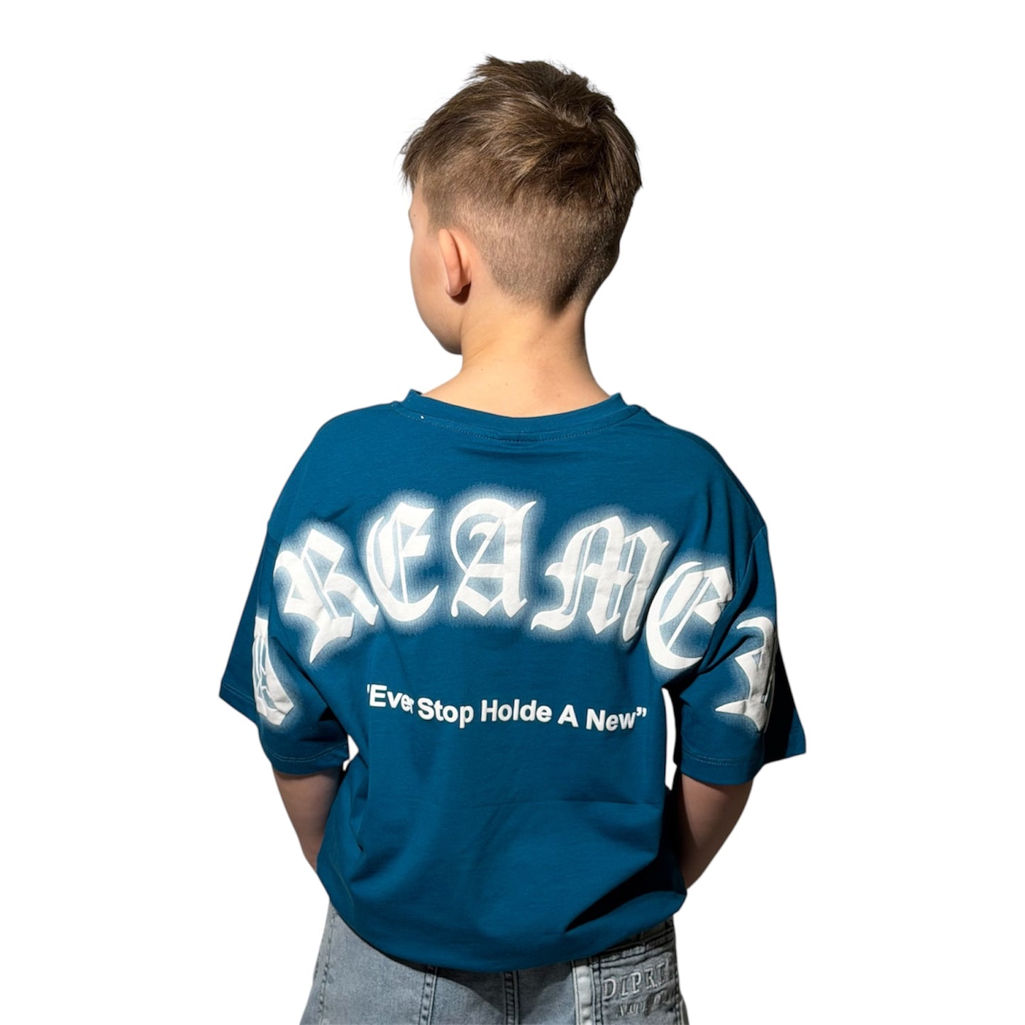 T-shirt streetwear dla chłopca DREAMER | niebieski