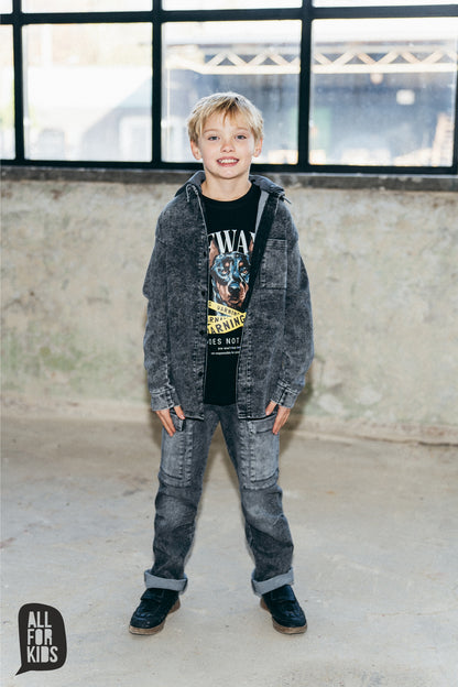 T-shirt All For Kids “BEWARE” czarny – Polska produkcja (116–158)