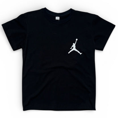 Koszulka dziecięca czarna Jump – bawełna premium | chłopięca (134-176)