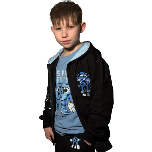 Komplet dresowy chłopięcy SIX SEVEN 67 – bluza + spodnie | Polska produkcja