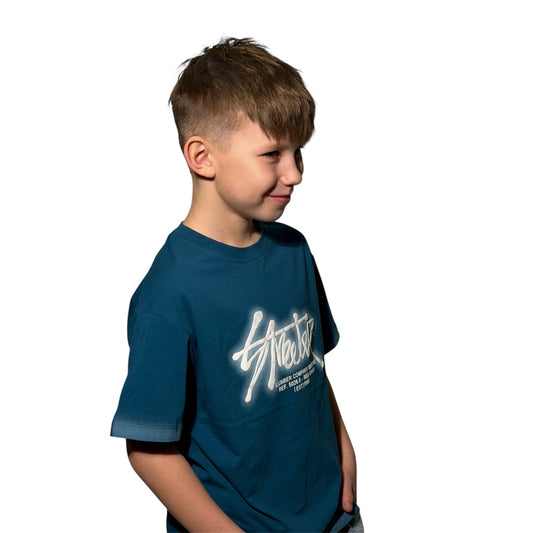 T-shirt chłopięcy STREETER teal | LMR