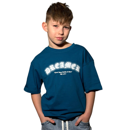 T-shirt streetwear dla chłopca DREAMER | niebieski