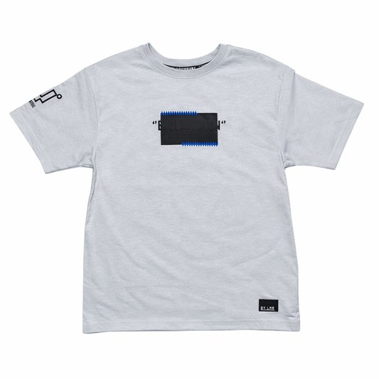 T-shirt chłopięcy biały EXCLAMATION – nadruk przód i tył (140–164)