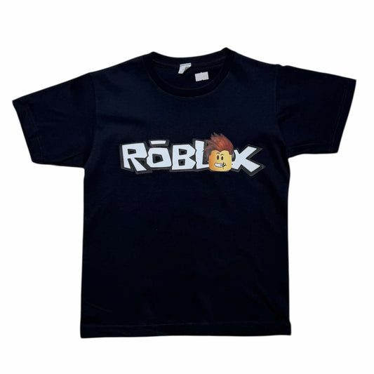 Koszulka chłopięca ROBLOX granatowa – modna koszulka dziecięca gaming 122–140