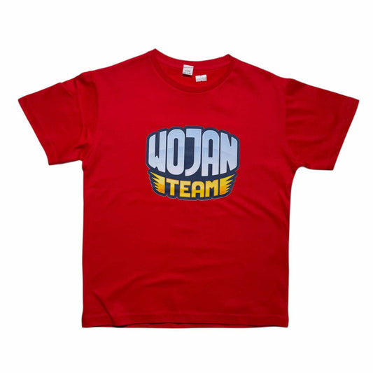 Koszulka chłopięca WOJAN TEAM czerwona – modna koszulka dziecięca YouTube 122–140